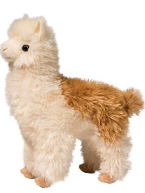 Plush Alpaca Toy - Cream & Brown by Douglas